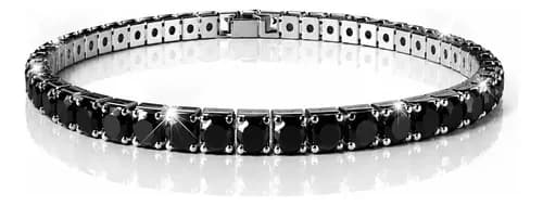 Pulseira riviera de aço preta